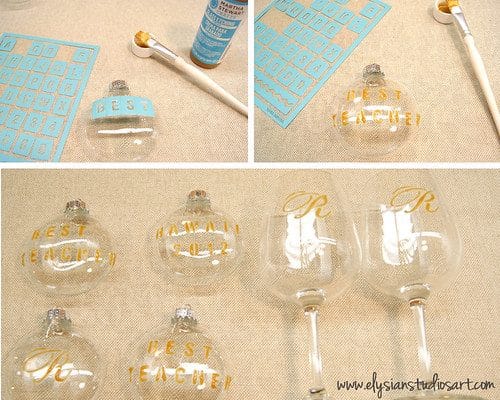 Martha Stewart Crafts Glass Adhesive Stencils-Classic Serif 